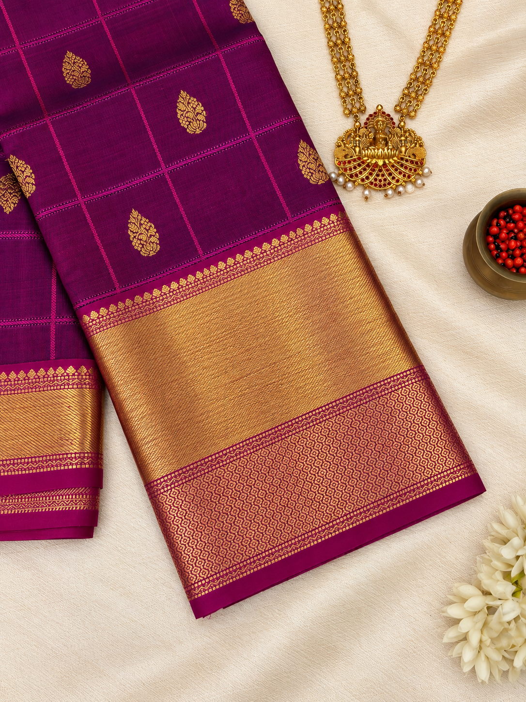 Deep Purple Avanthika Pattu - Image 3
