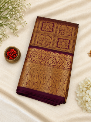 Deep Maroon Avanthika Pattu