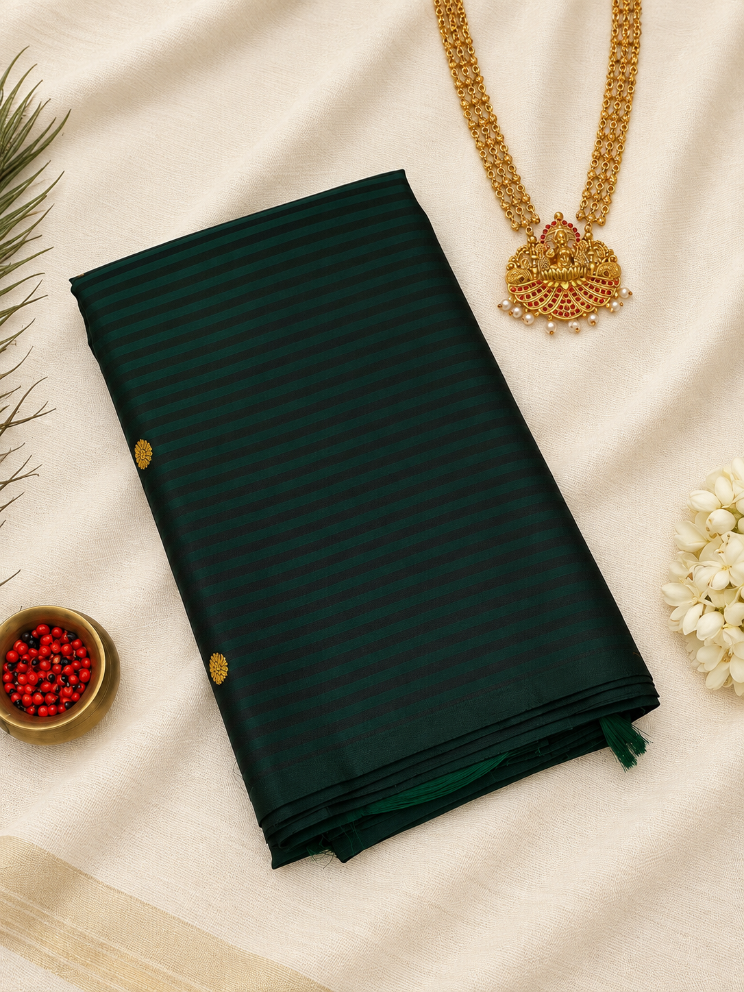 Dark Green Avanthika Pattu