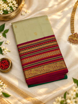 Cream Color Avanthika Pattu