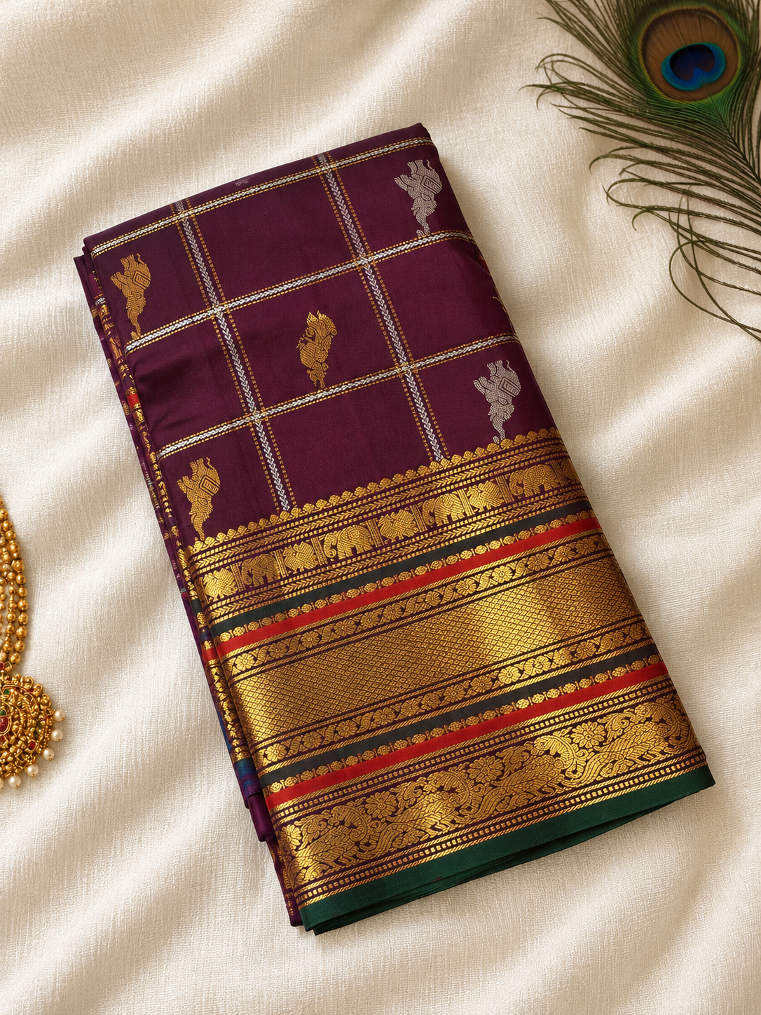 Coffee Brown Avanthika Pattu