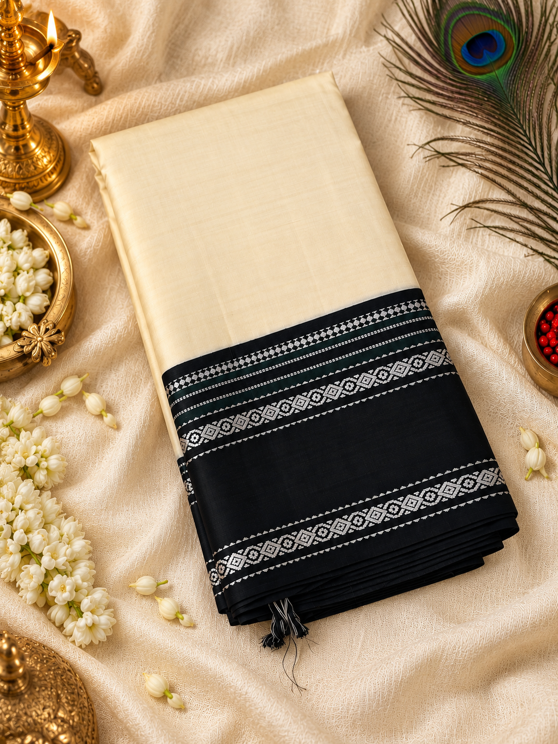 Off White Avanthika Pattu